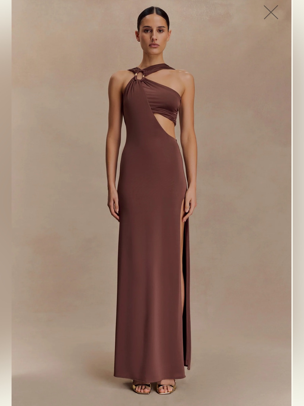 New Meshki Maxi Dress - Size Small | Color: Brown